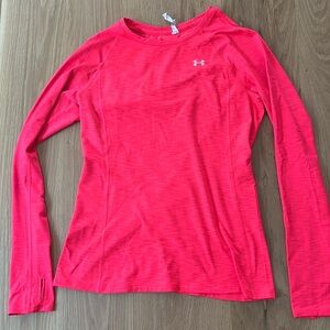 Under Armour Women’s ColdGear Running Long Sleeve Shirt Pink Medium